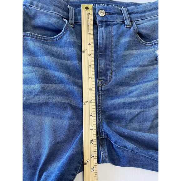 American Eagle Womens Curvy Super Hi Rise Jeggings Crop Jeans Sz 10 (28x26) - Picture 9 of 11